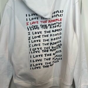 The Kooples Graphic White Hoodie
